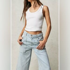 We the free Striped cargo look Jean